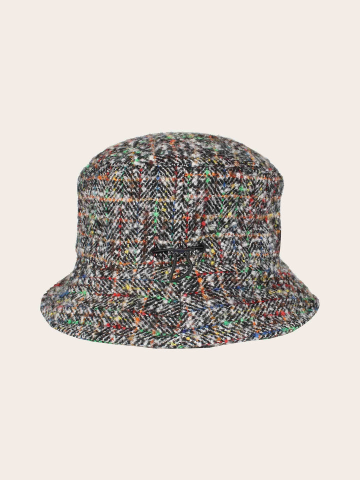 Gefütterter Loevenich Bucket Hat mit buntem Karomuster