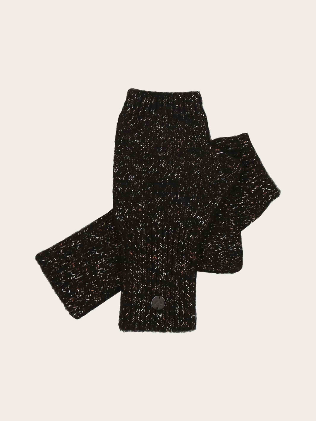 Gestrickte Stulpen mit Glitzer-Effekt