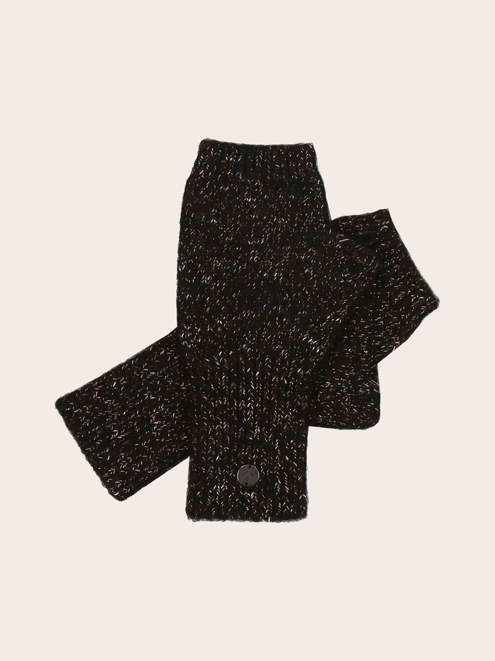 Gestrickte Stulpen mit Glitzer-Effekt