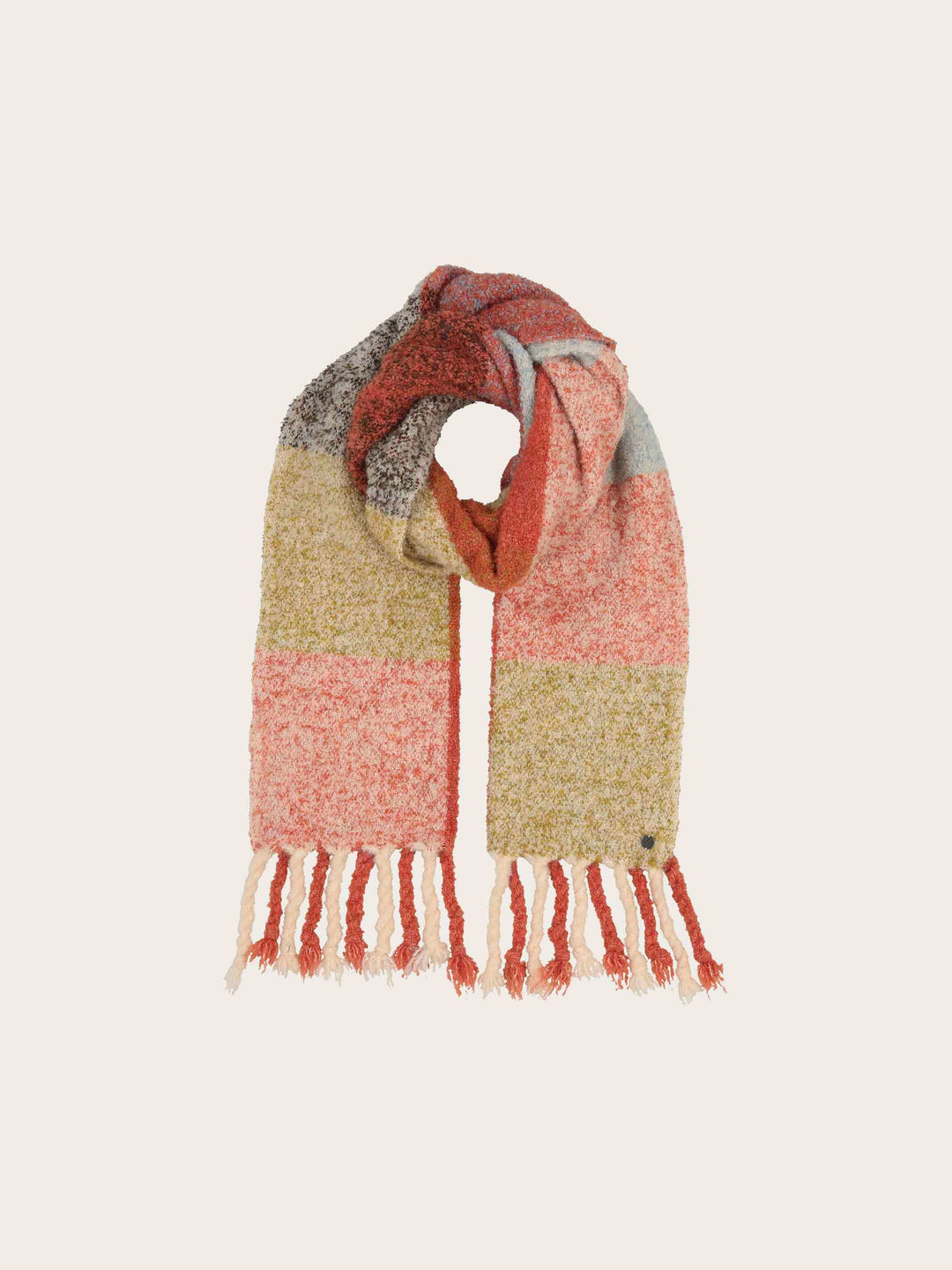 Sustainability Edition - Karierter Schal mit XL-Fransen