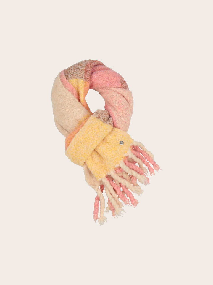 Sustainability Edition - Karierter Schal mit XL-Fransen