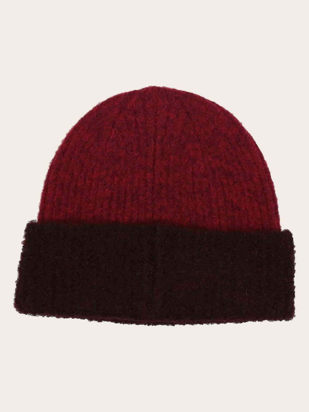 Sustainability Edition - Kuschelige Strickmütze mit farblich abgesetzter Krempe