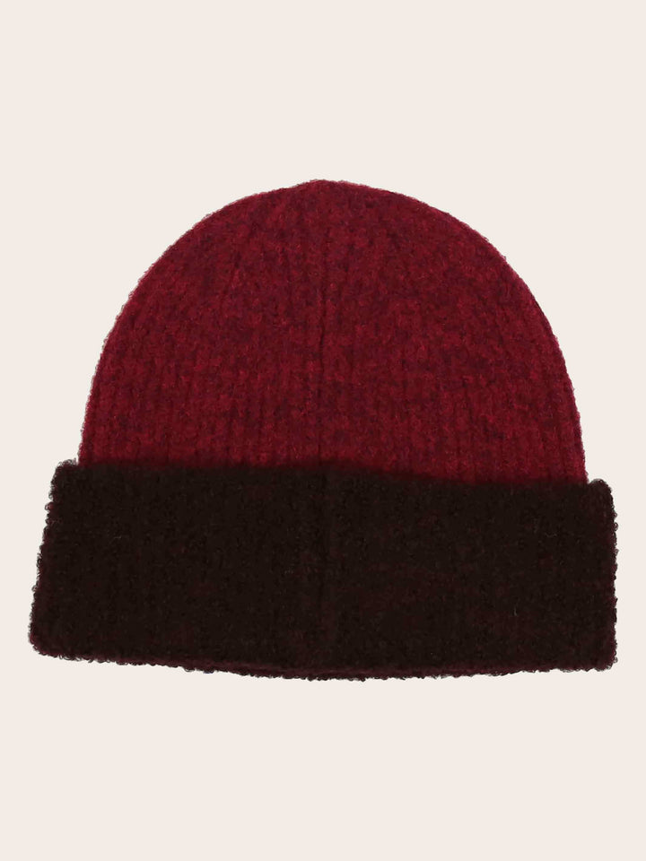 Sustainability Edition - Kuschelige Strickmütze mit farblich abgesetzter Krempe