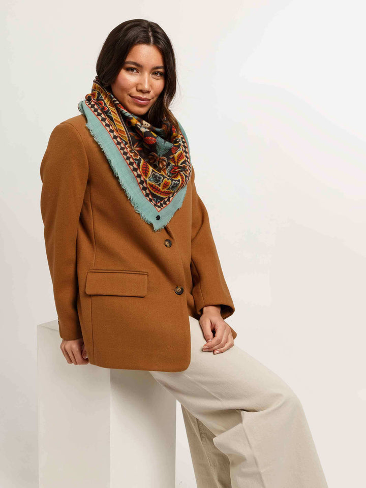 Tuch mit Paisley-Print aus reiner Wolle