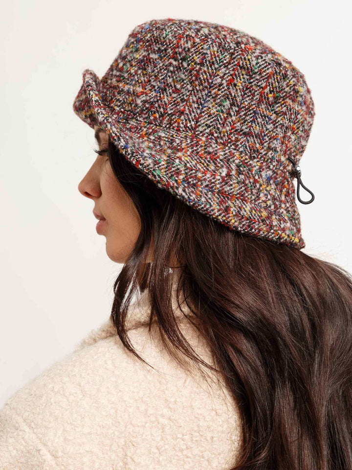 Gefütterter Loevenich Bucket Hat mit buntem Karomuster