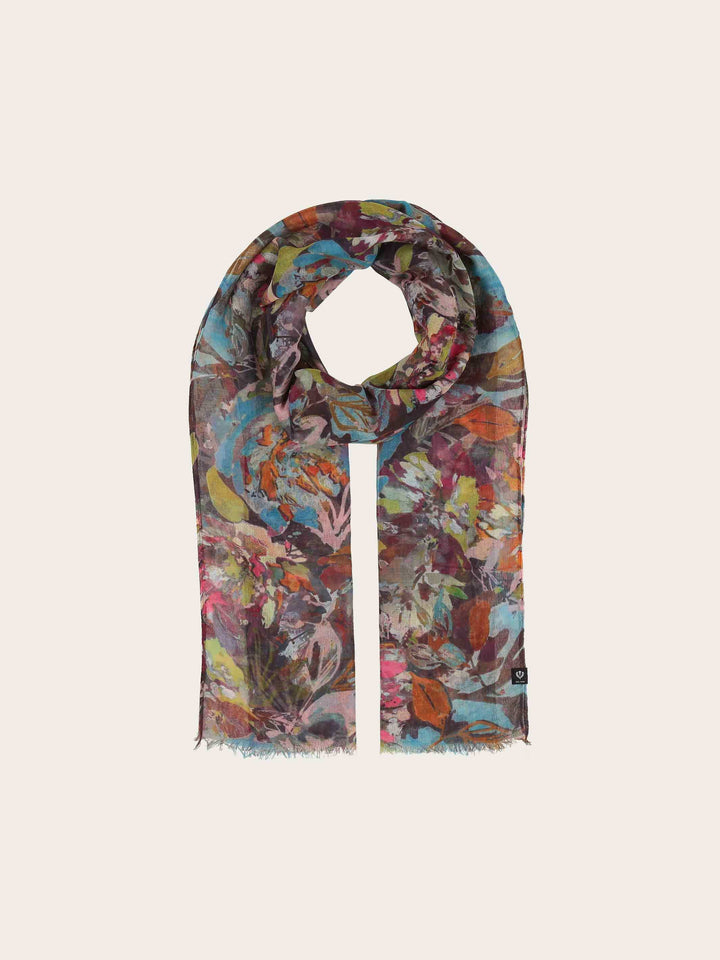 Sustainability Edition - Leichter Schal mit Allover Blumen-Print