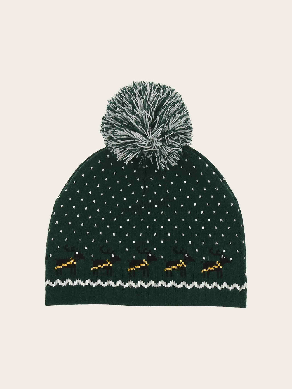 Strickmütze mit Weihnachtsmann-Motiv