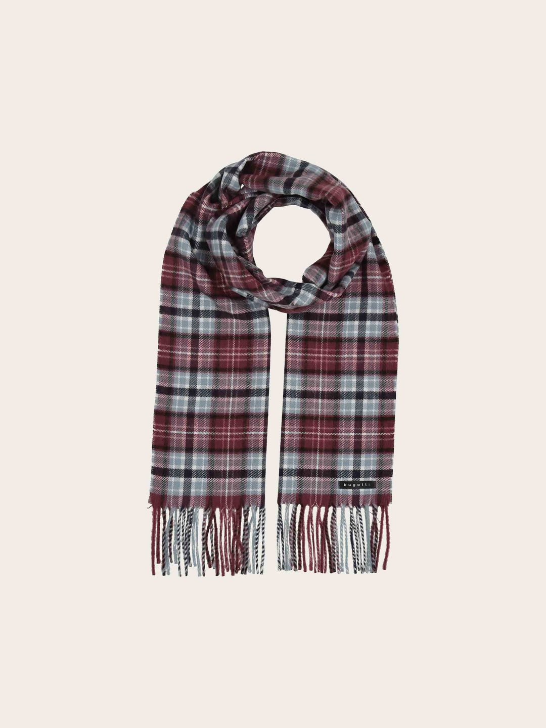 bugatti Cashminkschal mit Karomuster