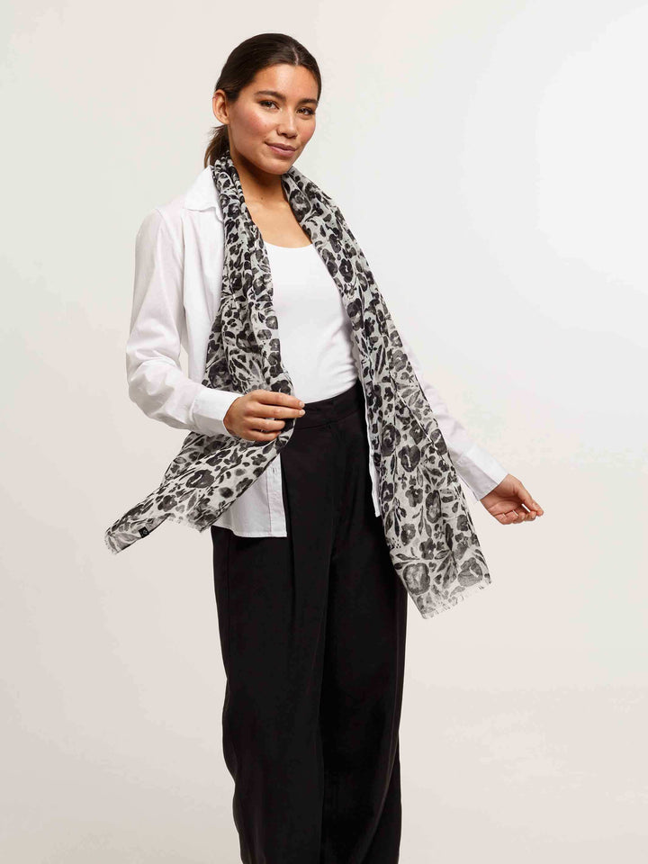 Sustainability Edition - Leichter Schal mit Blumen-Print