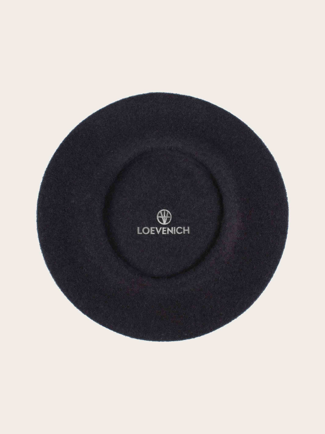 Klassische Loevenich Baskenmütze aus reiner Wolle