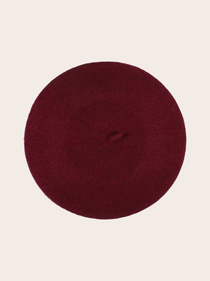 Klassische Loevenich Baskenmütze aus reiner Wolle