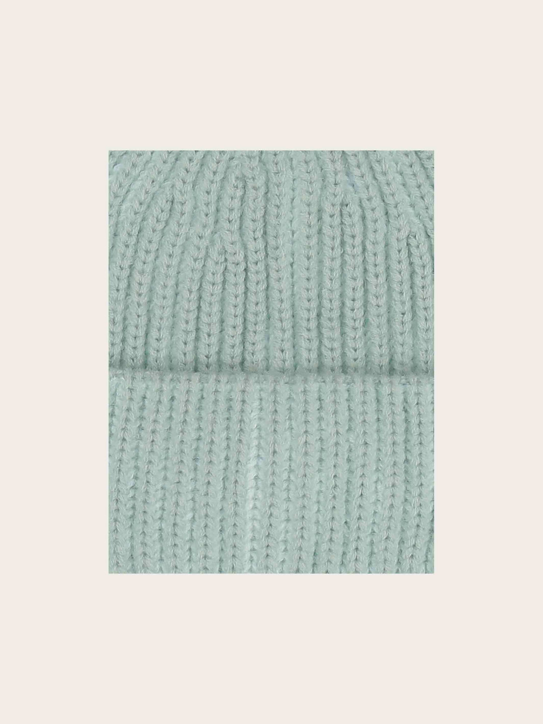 Gerippte Strickmütze mit Two-Tone-Effekt in Wollmischung