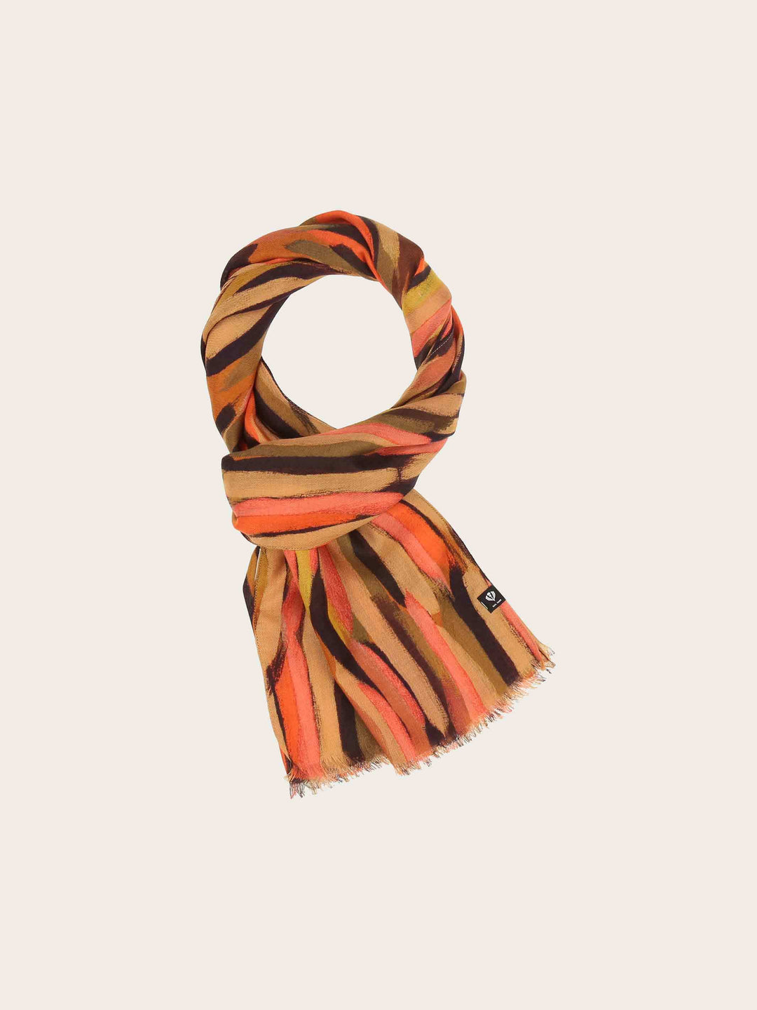 Sustainability Edition - Schal mit Streifen-Print aus Viskose