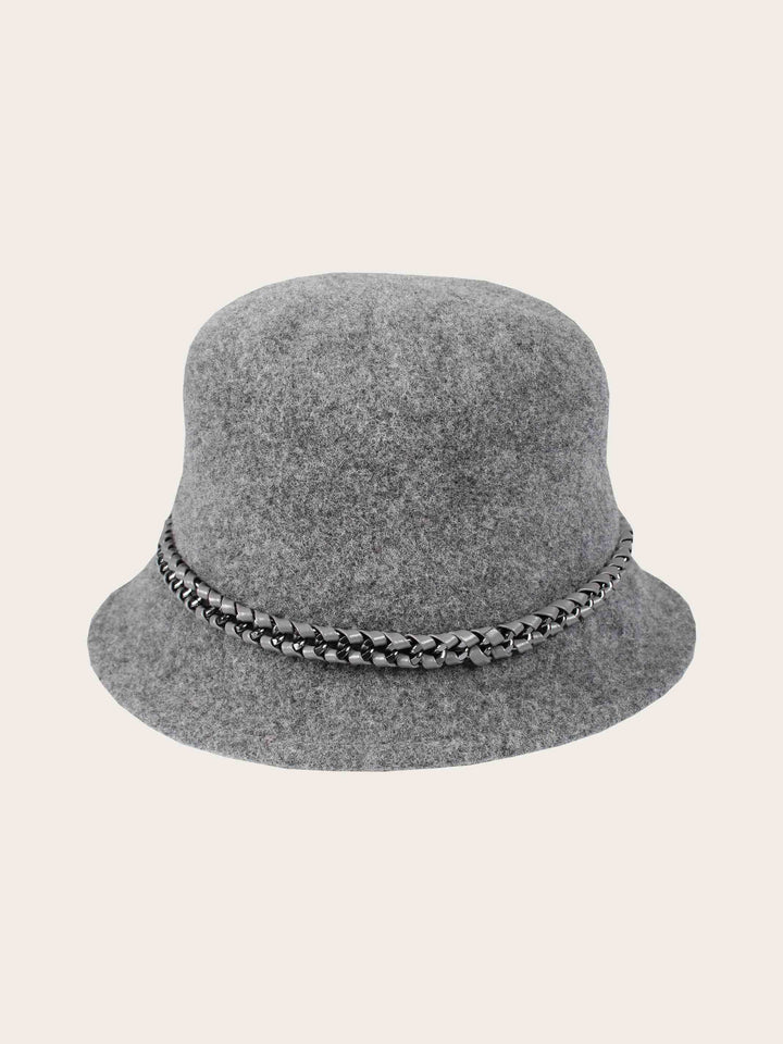 Loevenich Glockenhut aus Wollmischung mit Kettenbandbesatz