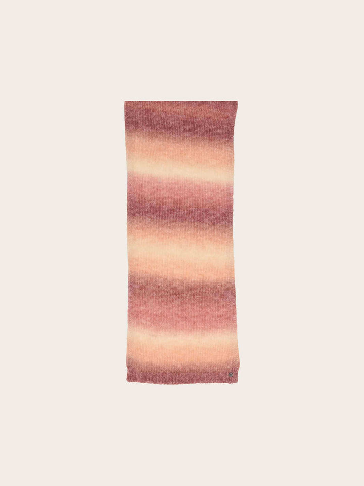 Regenbogen-Strickschal mit Farbverlauf