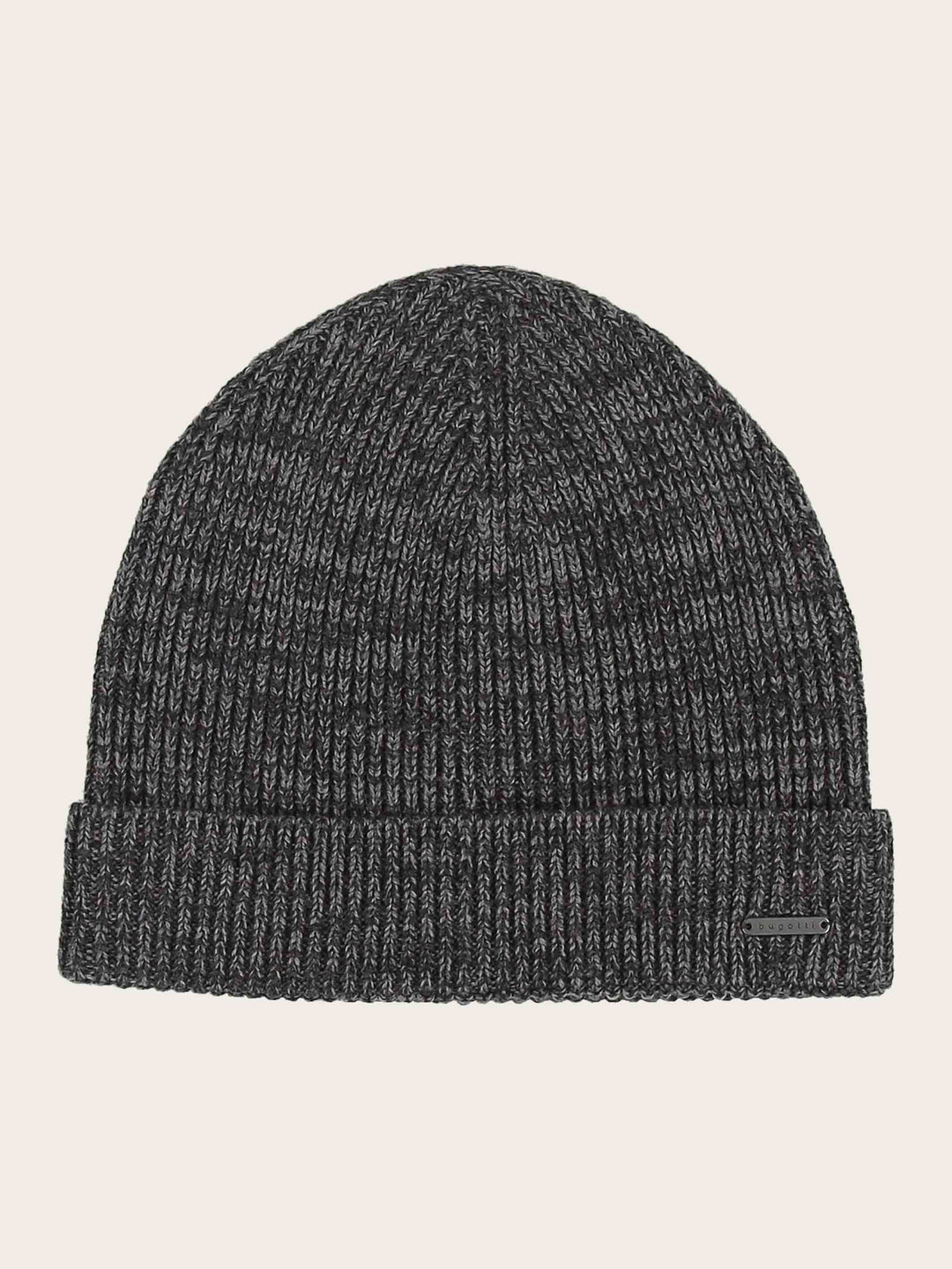 Bugatti Geschenkset mit einfarbigem Beanie und Schal aus reiner Wolle