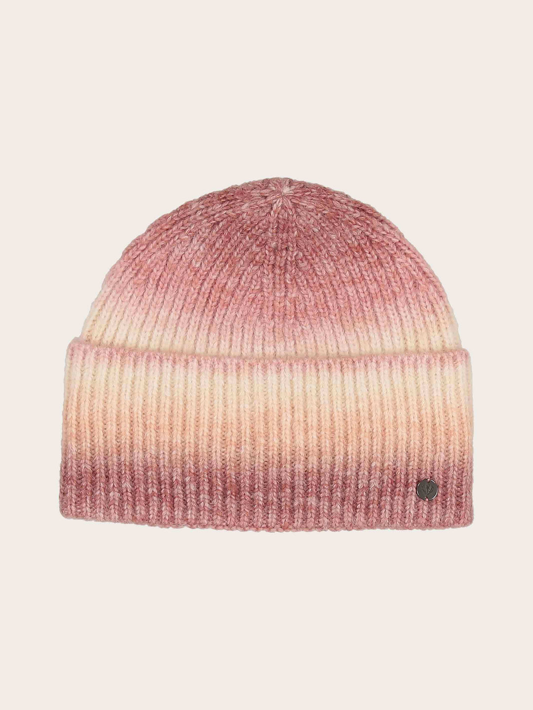 Regenbogen-Strickmütze mit Farbverlauf