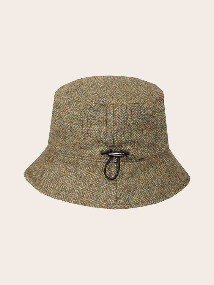Gefütterter Loevenich Bucket Hat mit Fischgrät-Design
