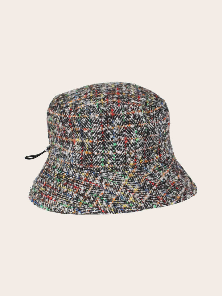 Gefütterter Loevenich Bucket Hat mit buntem Karomuster