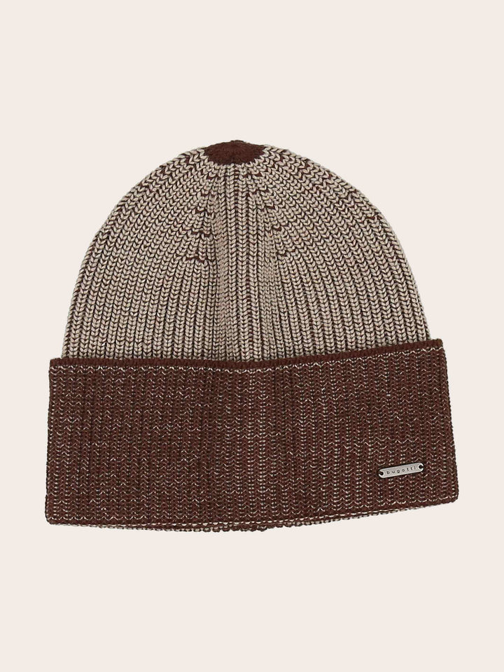 bugatti Geschenkset Beanie und Raschelschal mit klassichem Karo aus Polyacryl