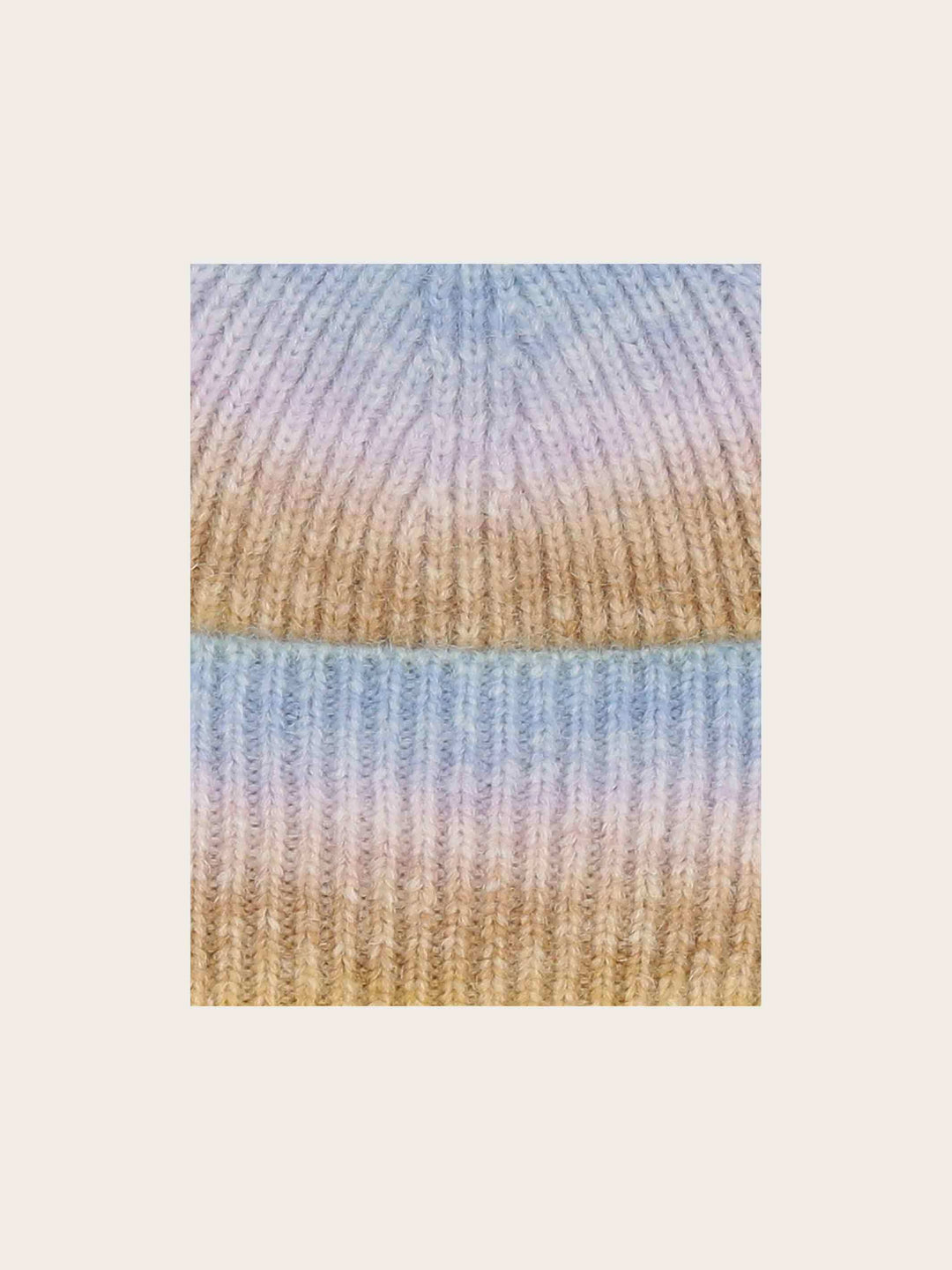 Regenbogen-Strickmütze mit Farbverlauf