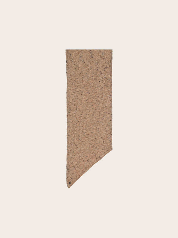 Melierter Strickschal mit Glitzer im Bias Cut
