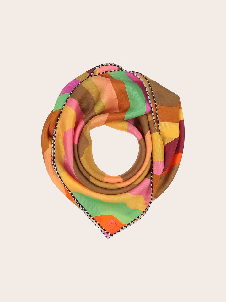 Seidenkrepp-Tuch im Wellen-Design