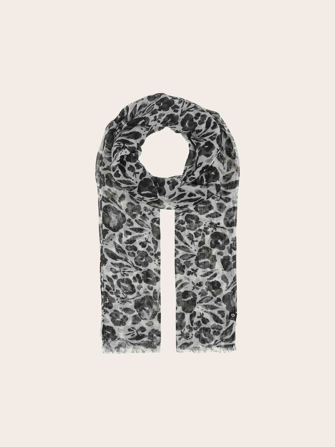 Leichter Schal mit Blumen-Print