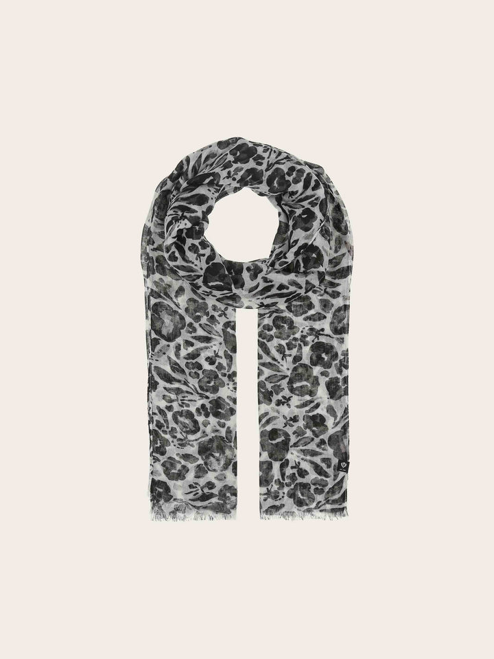 Leichter Schal mit Blumen-Print