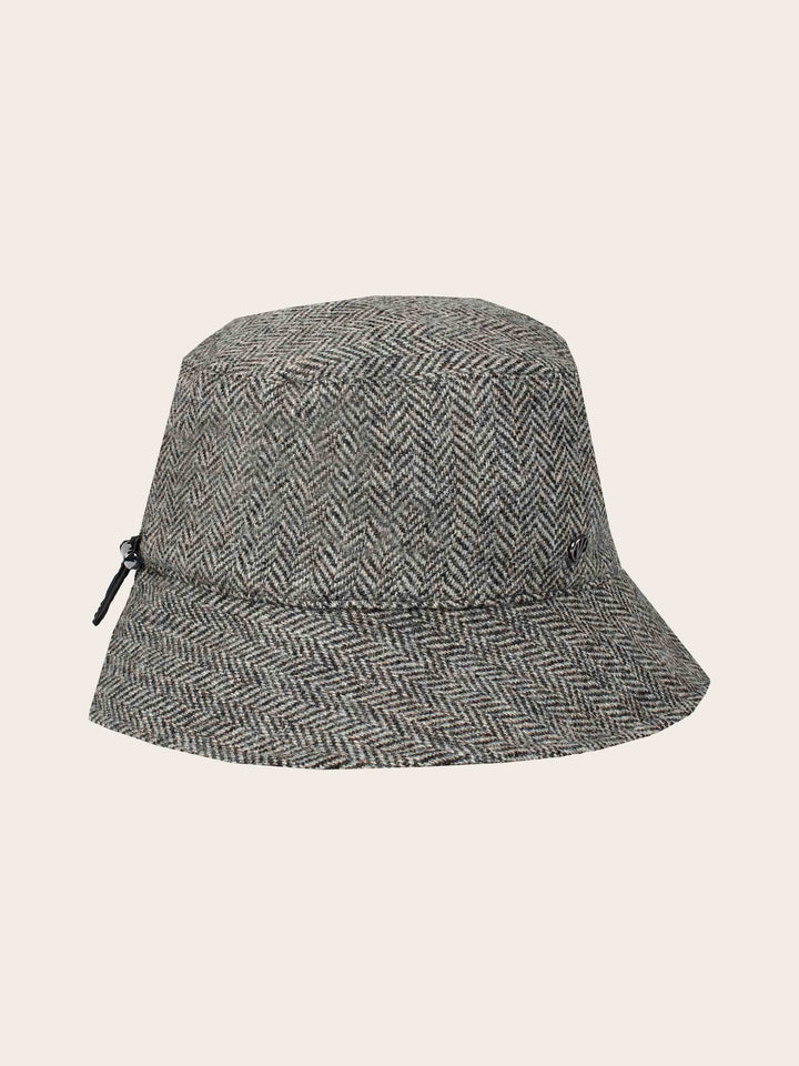 Gefütterter Loevenich Bucket Hat mit Fischgrät-Design