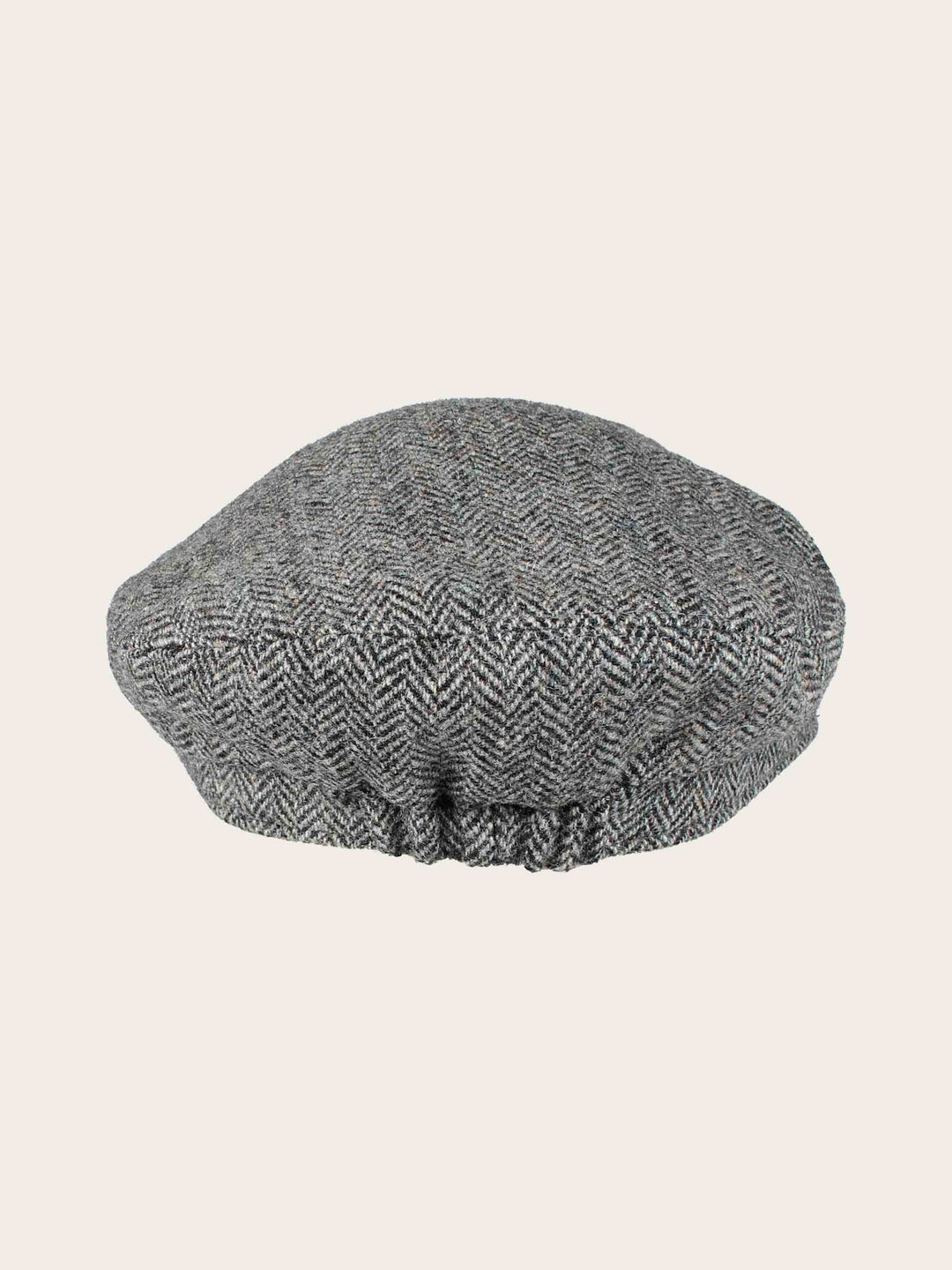 Gefütterte Loevenich Kapitänsmütze aus Wolle mit Fischgrät-Design