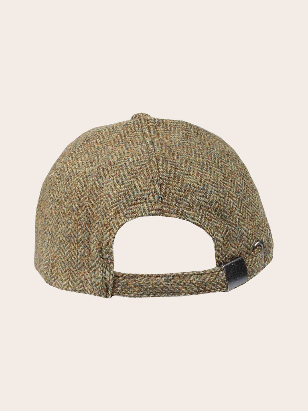 Loevenich Baseballkappe aus Wolle mit Fischgrät-Design und Kunstlederschirm