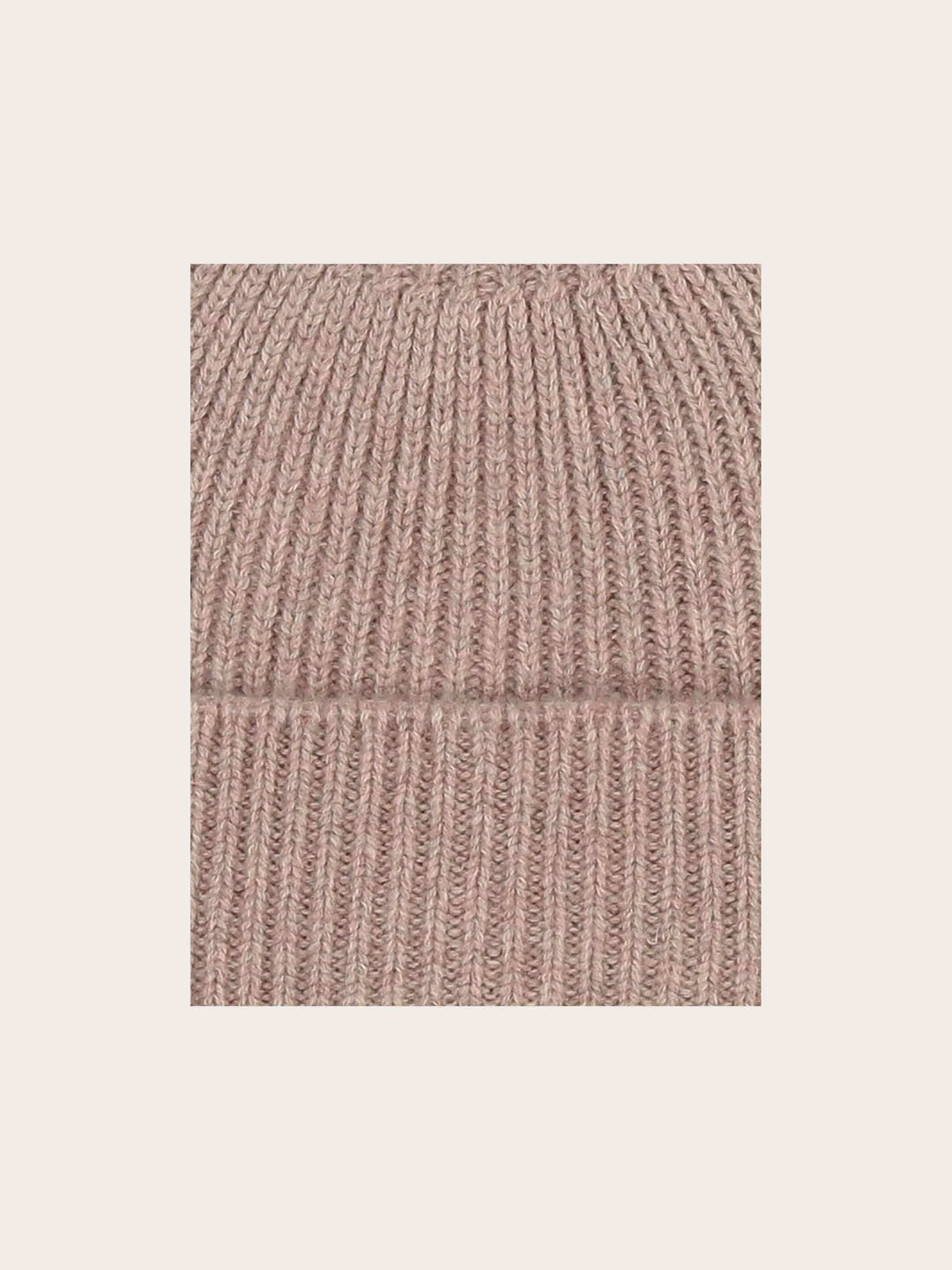 Grobstrick-Mütze mit breiter Krempe aus reiner Wolle