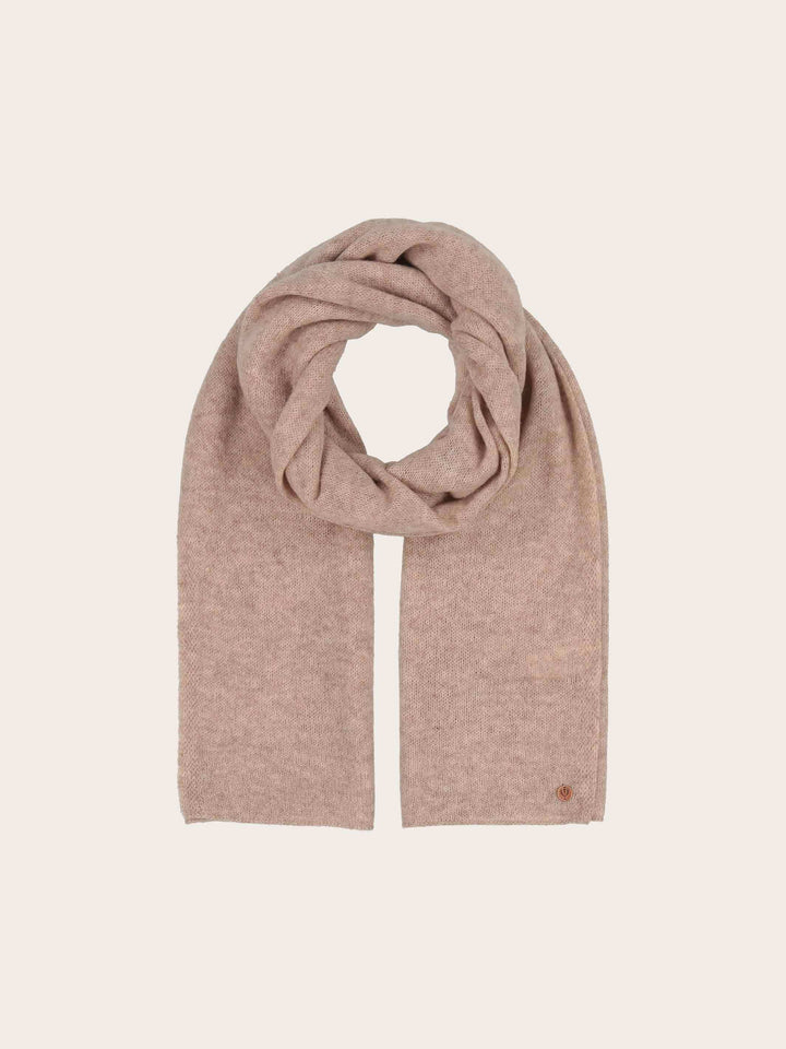 Einfarbiger Strickschal aus reiner Wolle