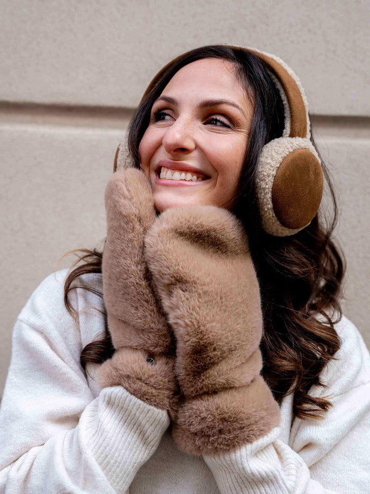 Weiche Loevenich Handschuhe aus Kunstfell