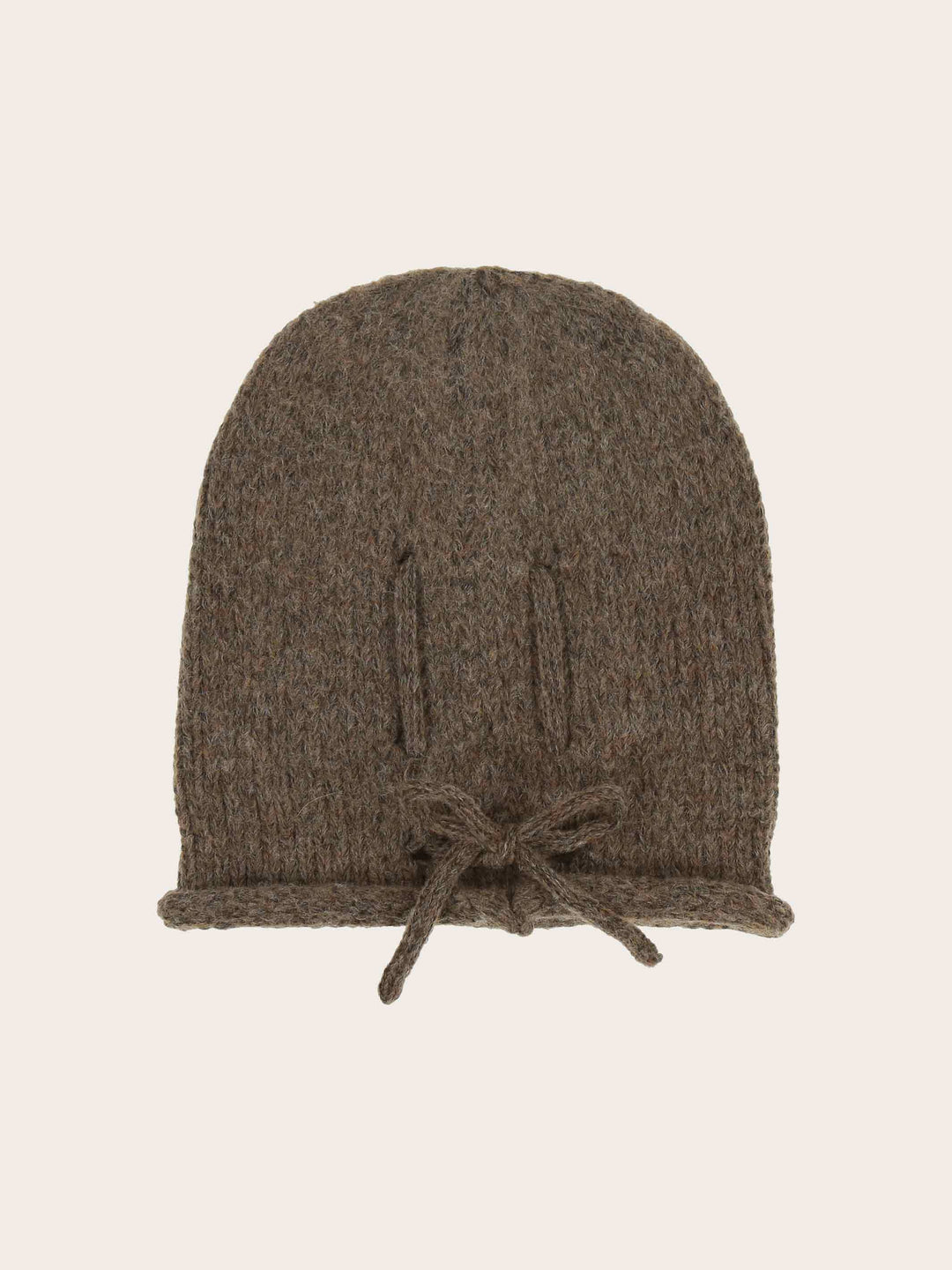Gestrickte Loevenich Beanie mit hochgerolltem Rand