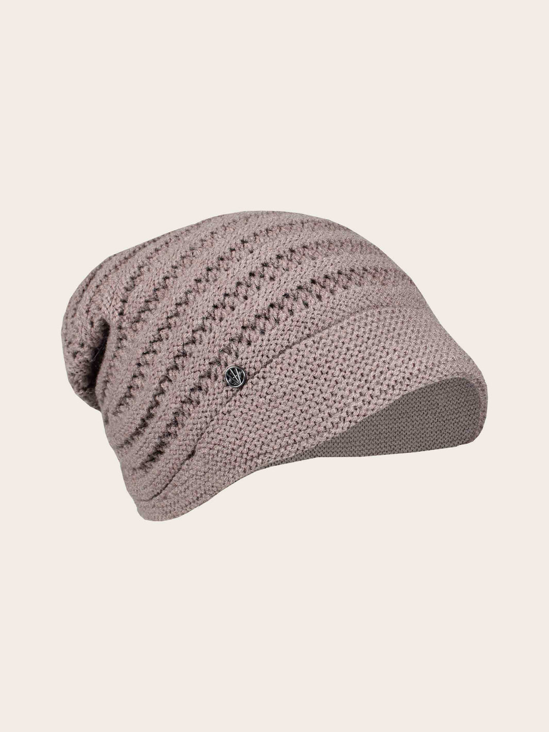 Breit gerippte Loevenich Mütze mit kleinem Schirm