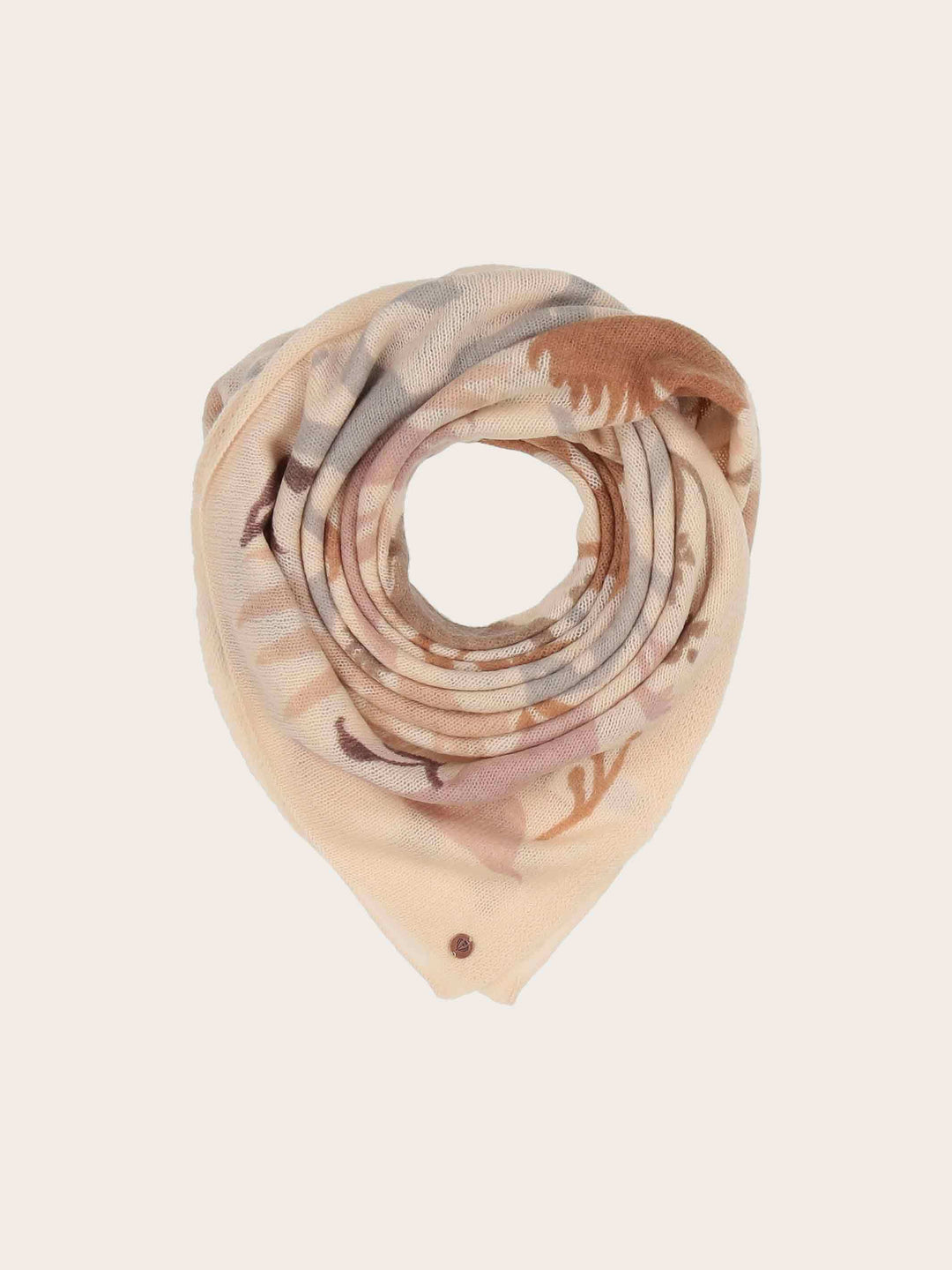 Tuch mit Tier-Motiven aus reiner Wolle