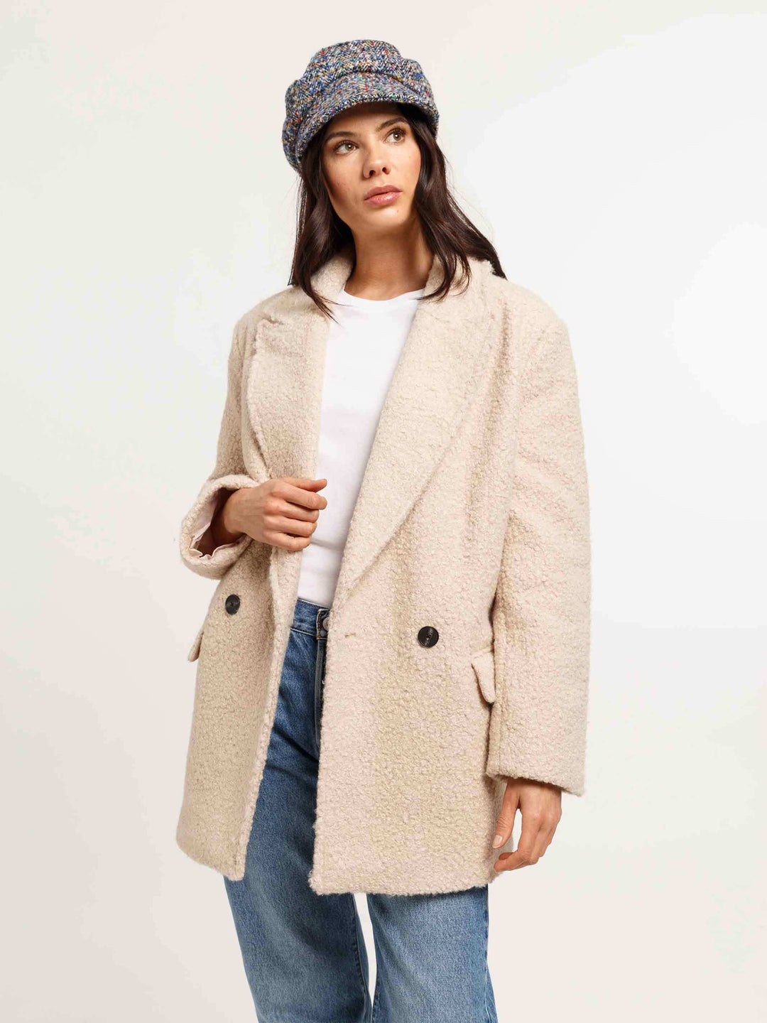 Loevenich Kapitänsmütze mit buntem Karo-Muster