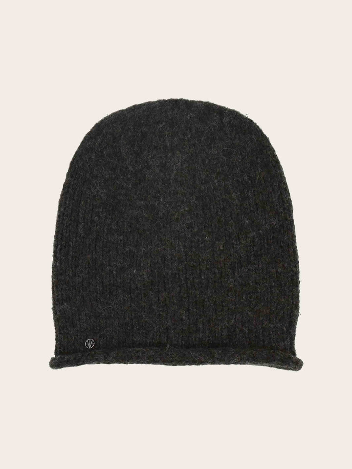 Gestrickte Loevenich Beanie mit hochgerolltem Rand