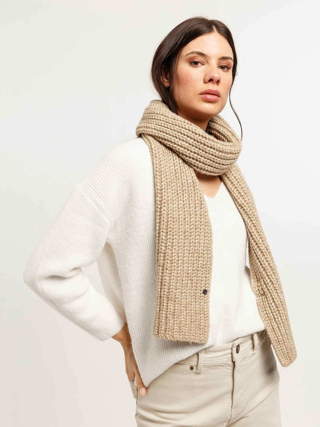 Loevenich Strickschal mit Rippenmuster