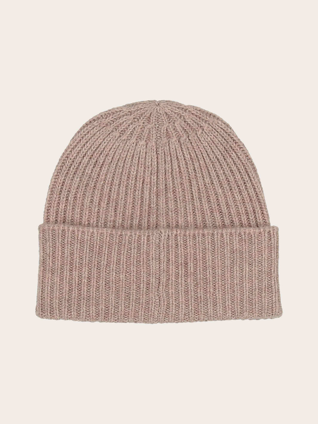 Grobstrick-Mütze mit breiter Krempe aus reiner Wolle