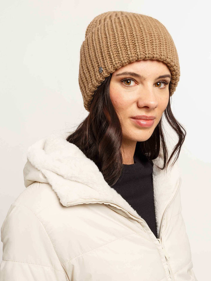 Elastische Loevenich Beanie mit hoher Krempe