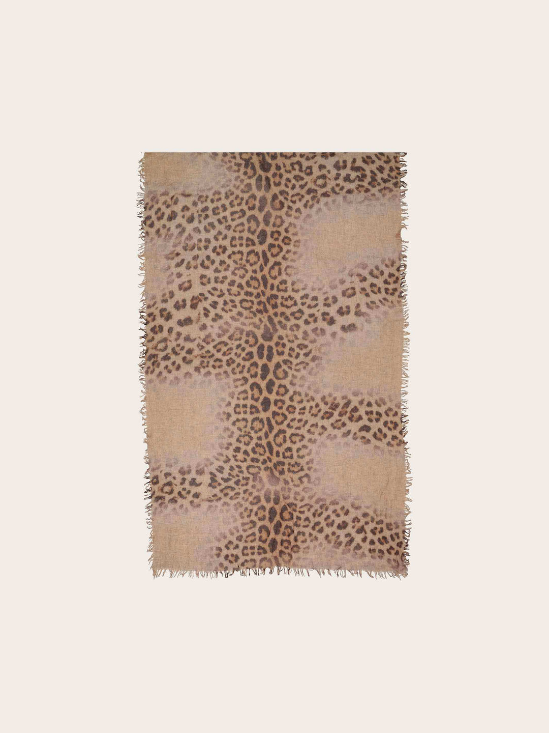 Stola mit Animal-Print aus reiner Wolle