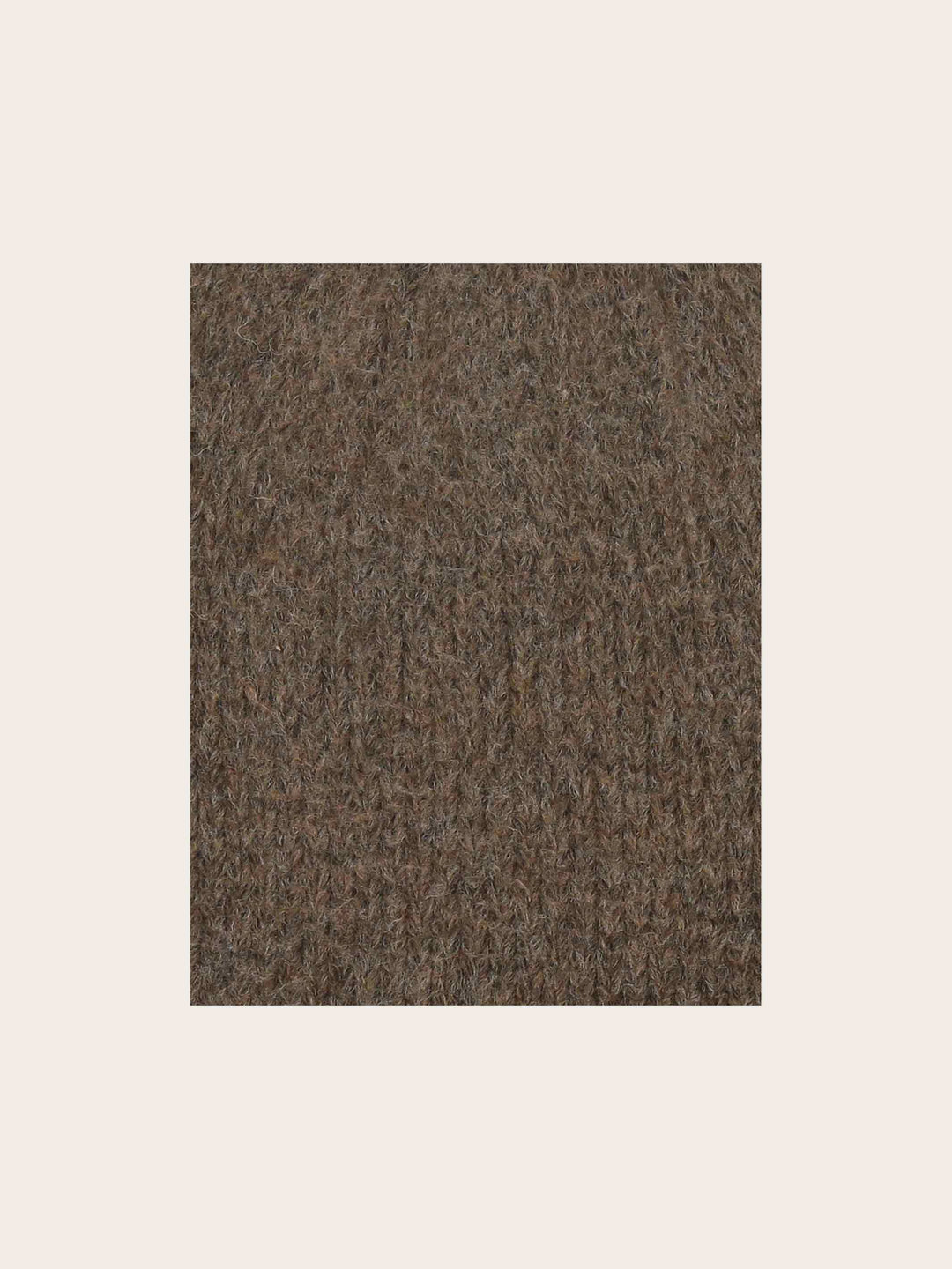 Gestrickte Loevenich Beanie mit hochgerolltem Rand