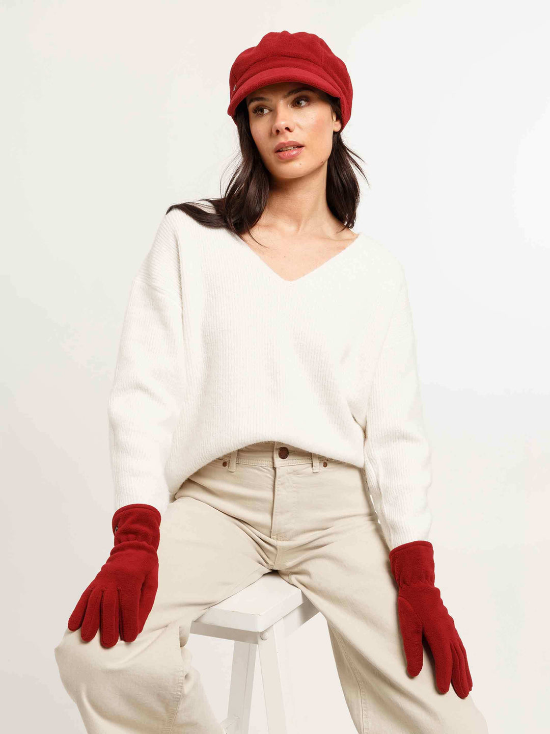 Elastische Handschuhe mit Windschutz