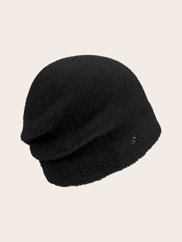 Weiche Loevenich Beanie mit gefaltetem Rücken