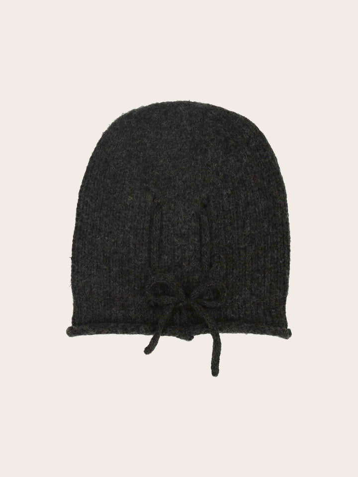 Gestrickte Loevenich Beanie mit hochgerolltem Rand