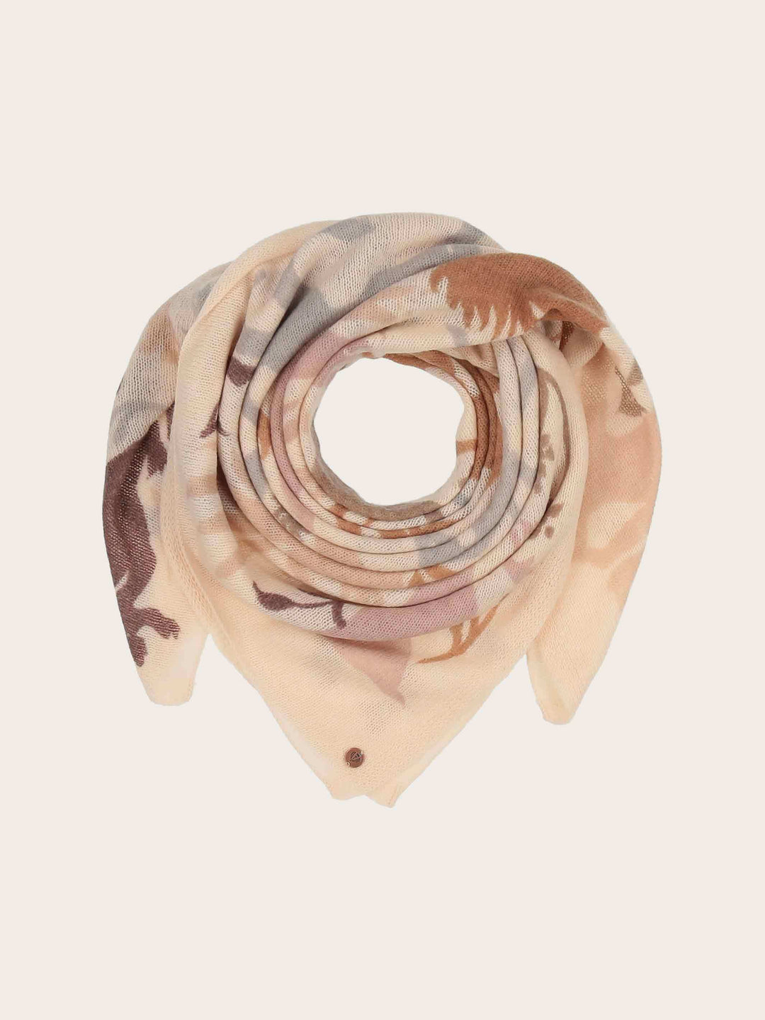 Tuch mit Tier-Motiven aus reiner Wolle