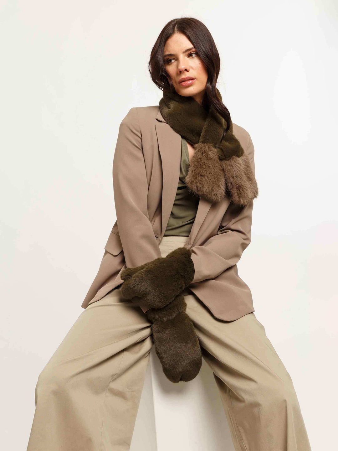 Weiche Loevenich Handschuhe aus Kunstfell